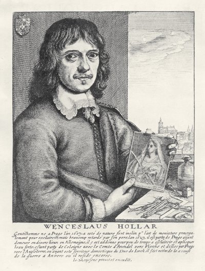 Self portrait by Wenceslaus Hollar